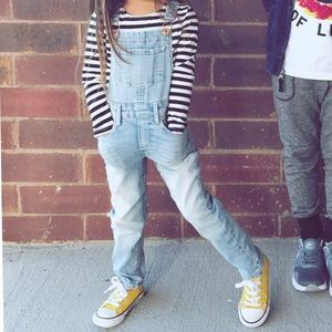 H&M | Girl’s Denim Bib Overalls | Size 3-4 Years